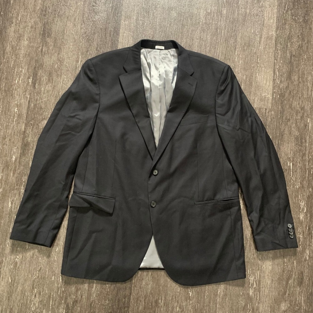 Peter‎ Millar 100 Wool Dark Blue 2 Button Blazer Jacket Mens 48T NWOT